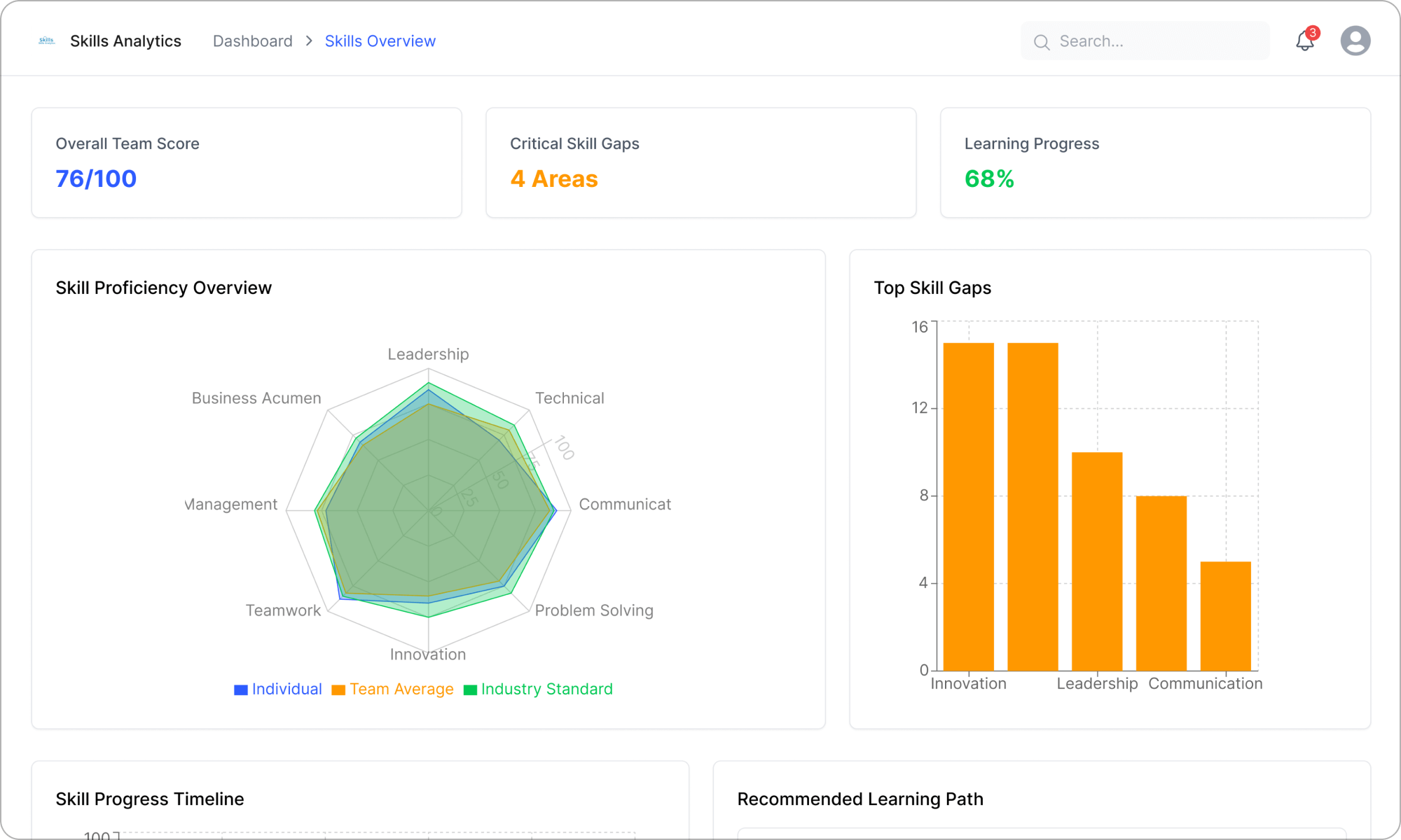 HR & Talent AI - Skill Gap Analysis + Learning Recommendation